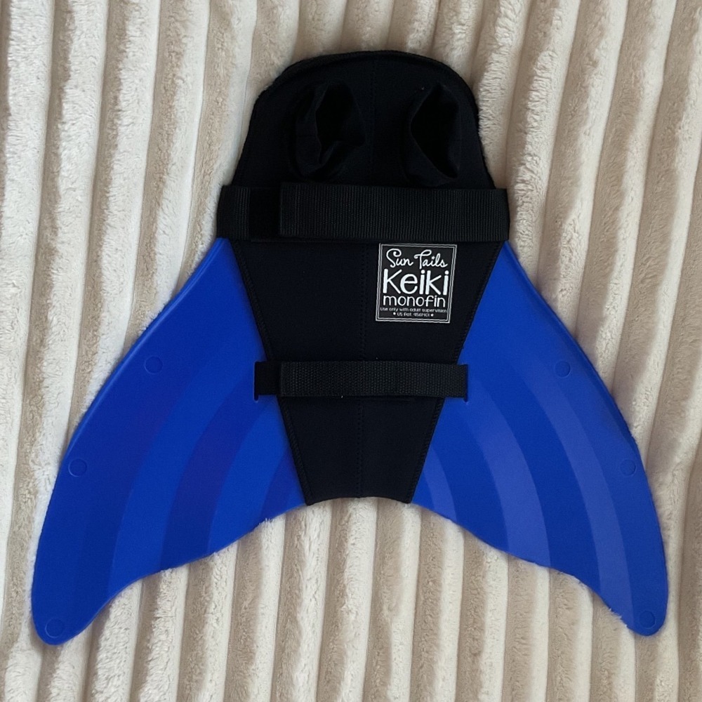 Sun Tails Keiki Monofin Blue Mermaid Swim Fin Kids Youth Adjustable Straps